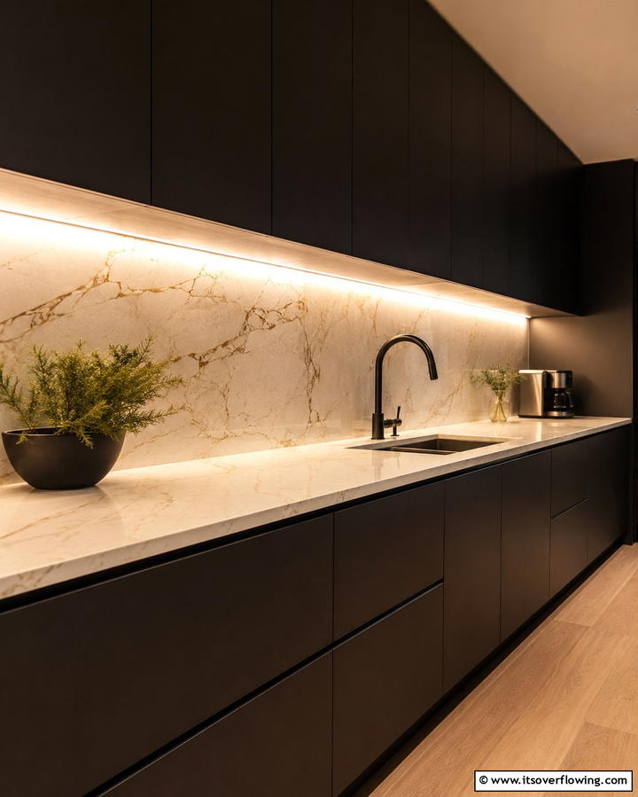 Compact Smart Appliances - 30 Luxe Black, White, and Gold Kitchen Ideas for Elegant Spaces