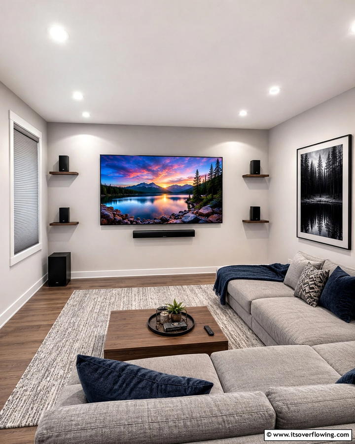 Compact Sound Systems for Immersive Audio - 20 Small Media Room Ideas for Cozy Entertainment