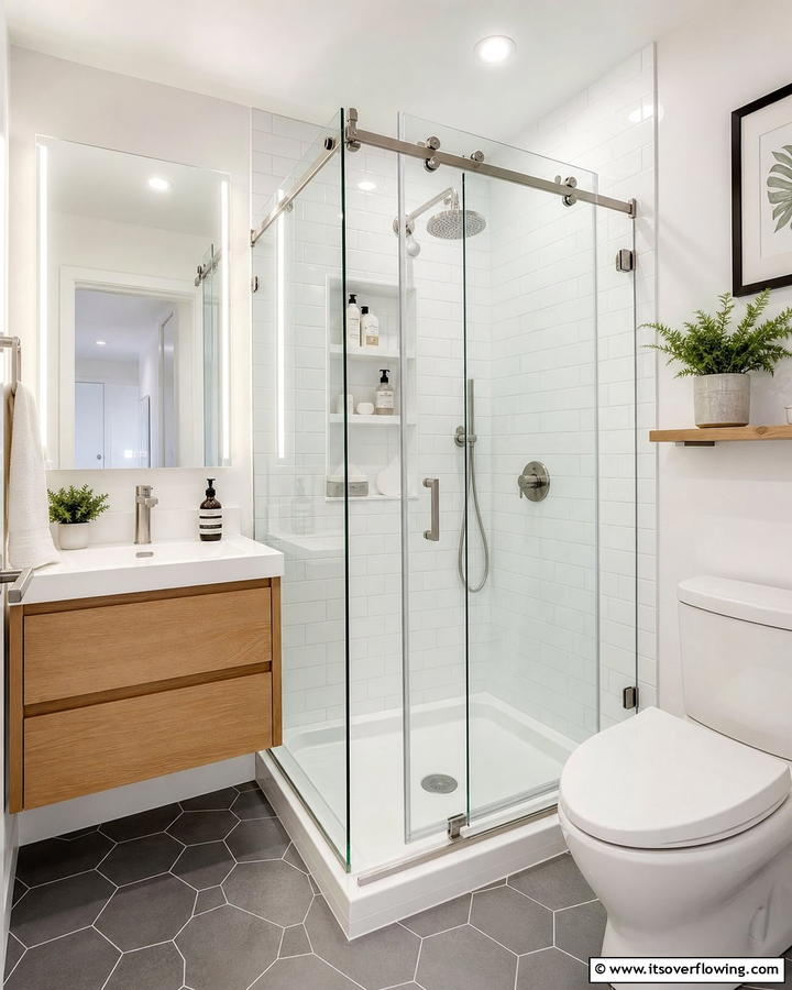 Compact Space Saving Marvel - 21 Bathroom Shower Ideas to Upgrade Your Daily Routine