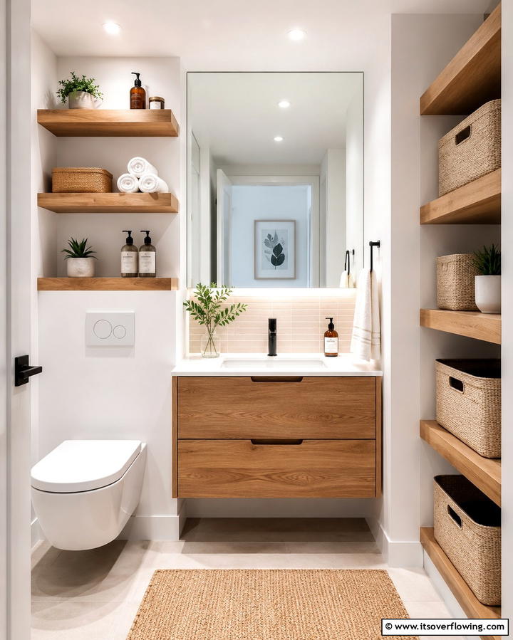 Compact Storage Solutions - 25 Hall Bathroom Ideas for Small and Functional Spaces