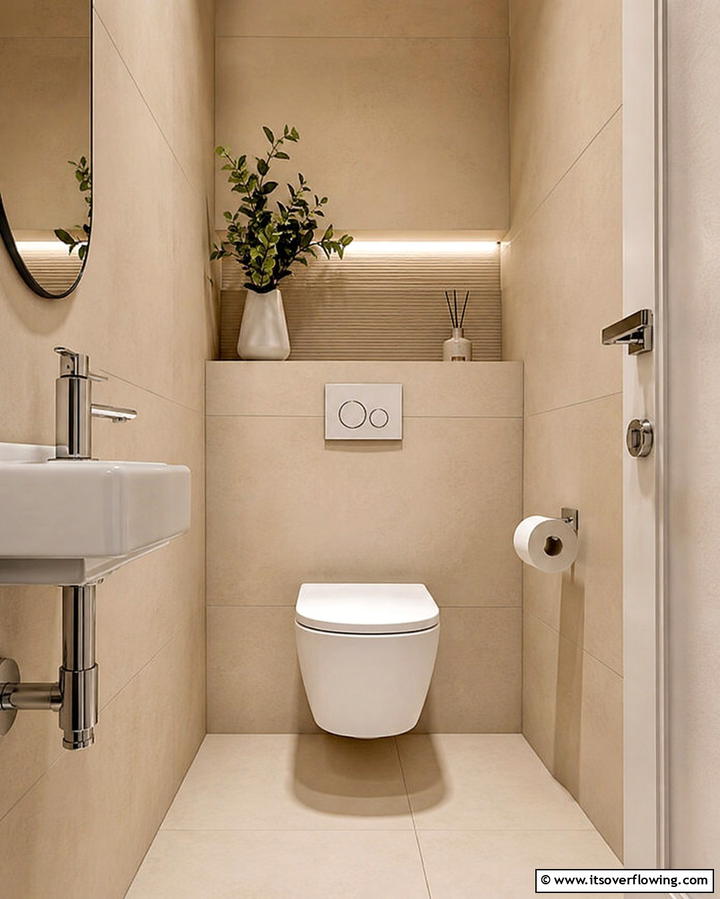 Compact Toilets for Functionality - 25 Small Powder Room Ideas for Stylish Spaces