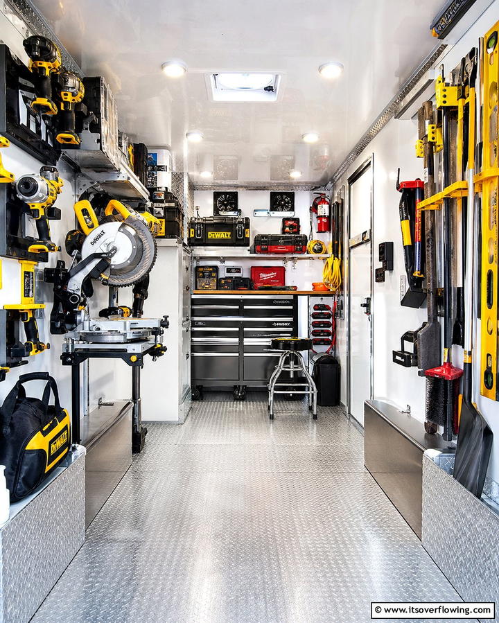 Compact Tool Trailers - 25 Power Tool Storage Ideas for an Organized Workshop