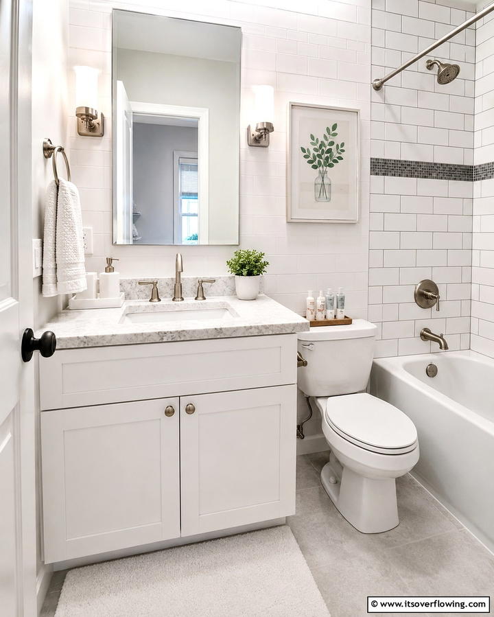 Compact Undermount Sinks for a Seamless Look - 20 Small Bathroom Sink Ideas for a Functional and Stylish Space