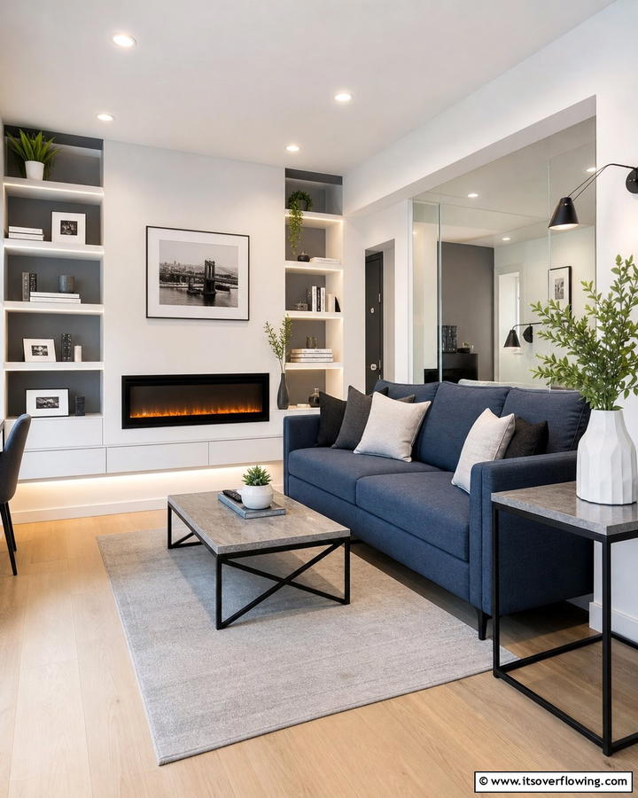 Compact Urban Designs - 21 Cozy and Modern Fireplace Ideas for Every Home Style
