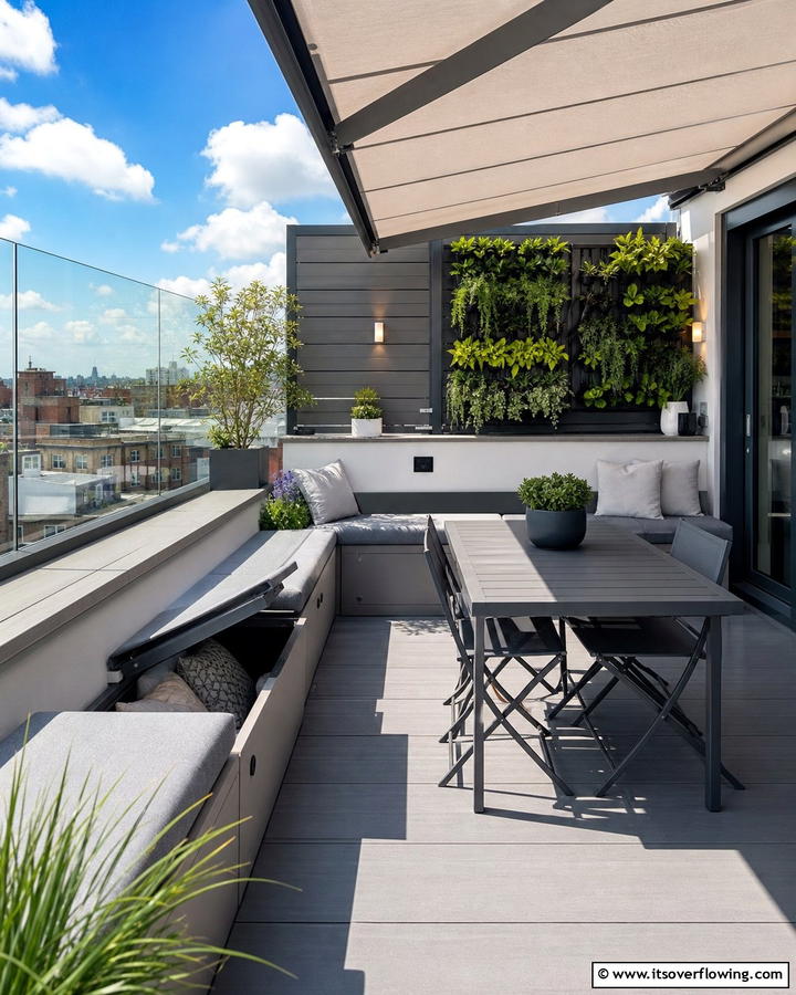 Compact Urban Hideaway - 21 Rooftop Deck Layouts for Urban Outdoor Entertainment Areas