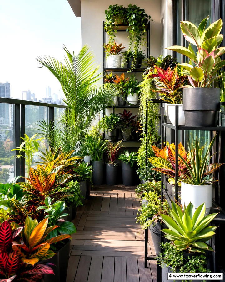 Compact Urban Jungle - 30 Deck Decorating Ideas with Plants for Lush Outdoor Living