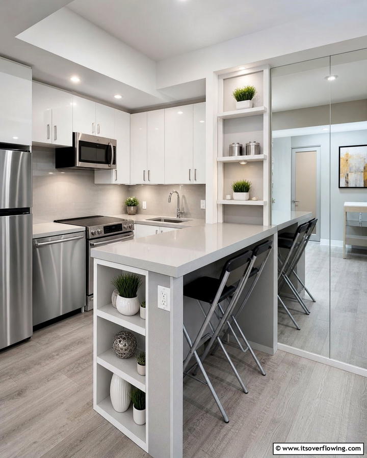 Compact Urban Kitchen Bar - 30 Kitchen Bar Ideas for Casual Dining and Socializing