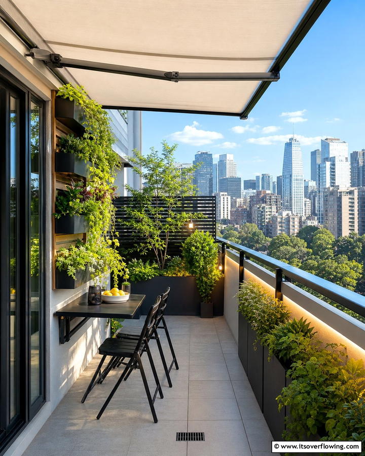 Compact Urban Oasis - 21 Covered Patio Ideas for All-Weather Outdoor Living