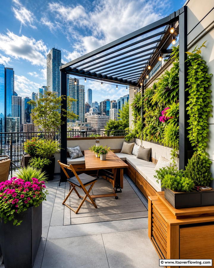 Compact Urban Pergola Solution - 21 Pergola Patio Designs for Structured Outdoor Shade Solutions