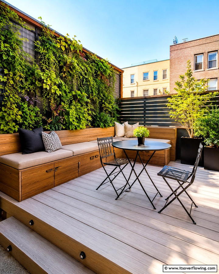 Compact Urban Platform Deck - 30 Platform Deck Ideas to Elevate Your Backyard Design