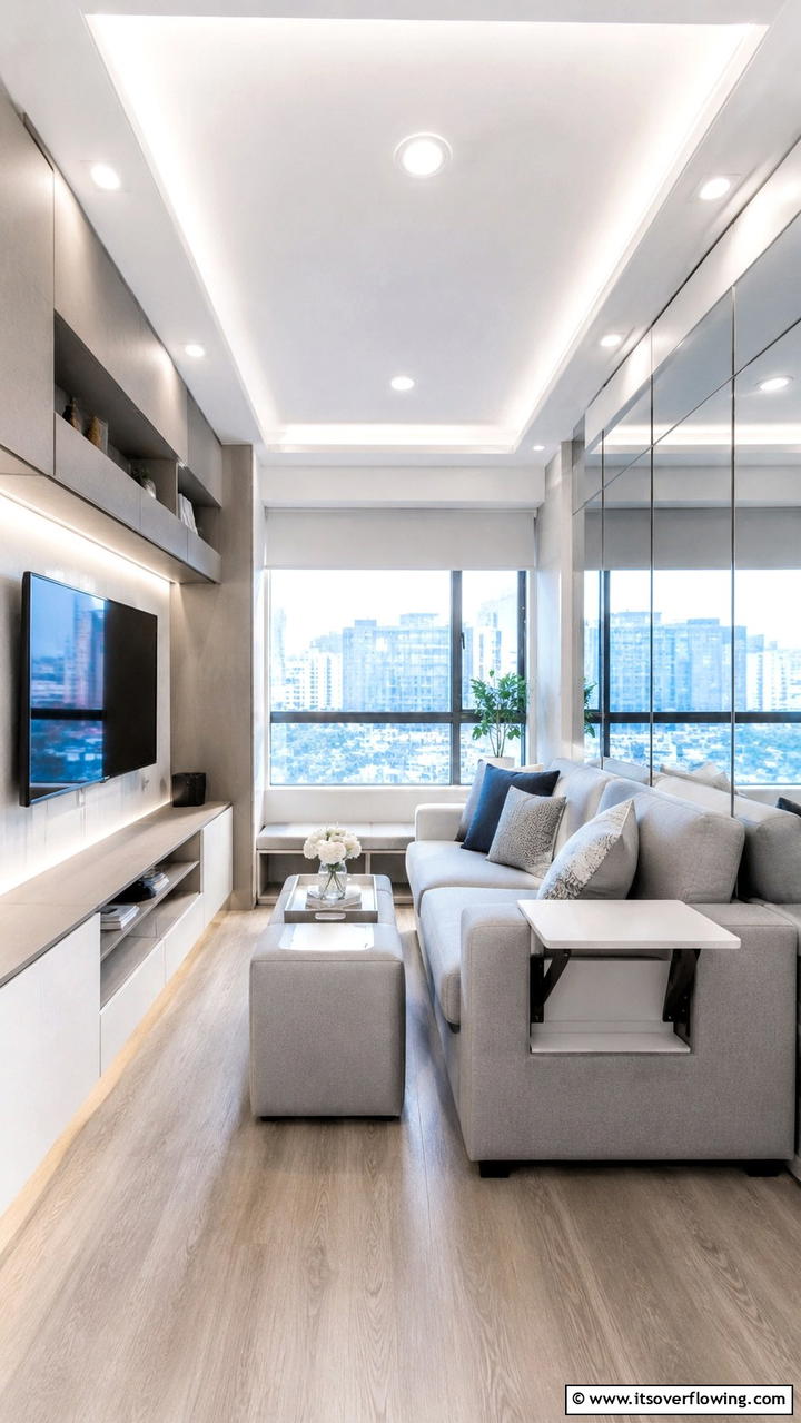 Compact Urban Tv Room - 21 Cozy TV Room Ideas for Ultimate Entertainment Spaces