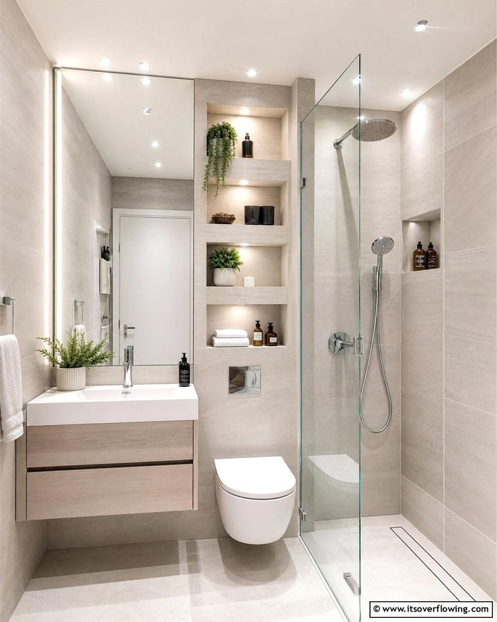 Compact Urban Wet Room - 30 Modern Wet Room Ideas for Sleek Bathroom Functionality