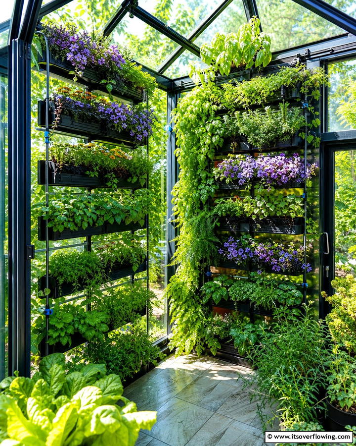 Compact Vertical Gardens - 20 Innovative Corner Greenhouse Ideas for Gardeners