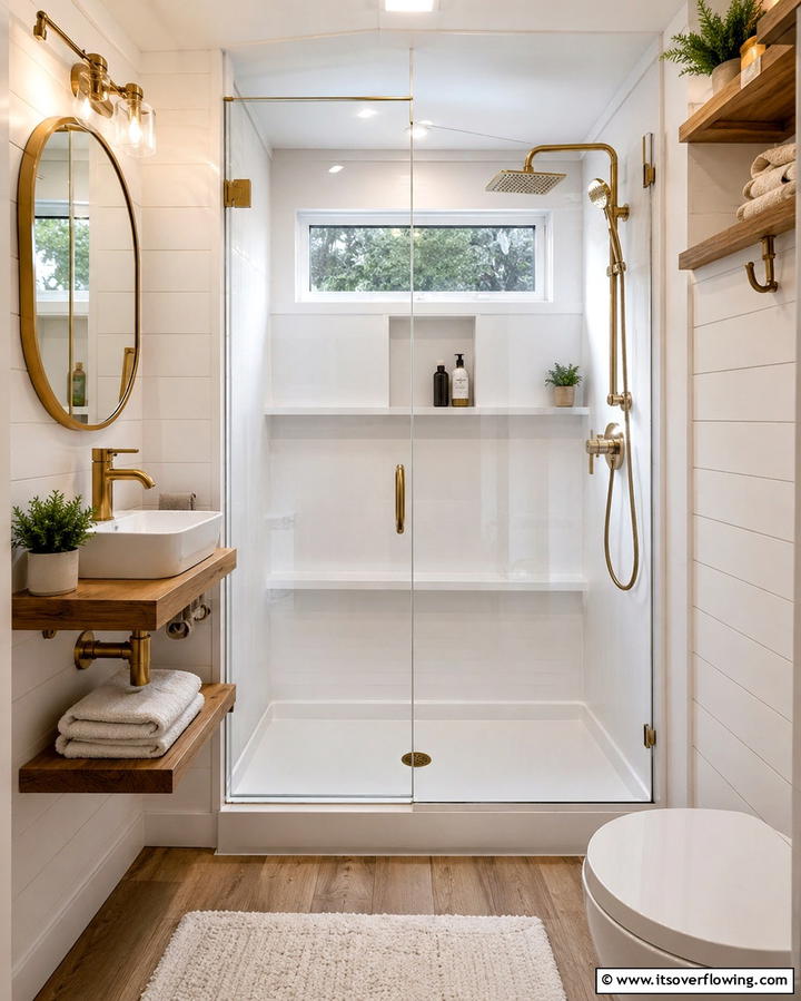 Compact Walk In Shower Kits - 25 Small Bathroom Walk-in Shower Ideas for Modern Homes