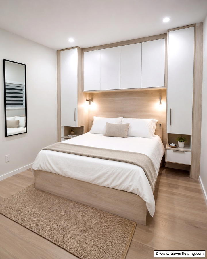 Compact Wardrobe for Small Rooms - 30 Space-Saving Built-In Wardrobe Ideas Around Your Bed
