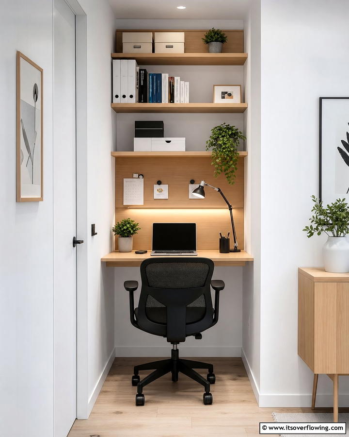 Compact Work Zones - 21 Modern Home Office Ideas for Productivity & Style