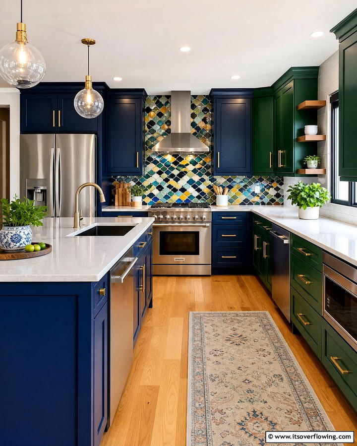 Complements Bold Color Schemes - 25 Kitchen With Stainless Steel Appliances Ideas