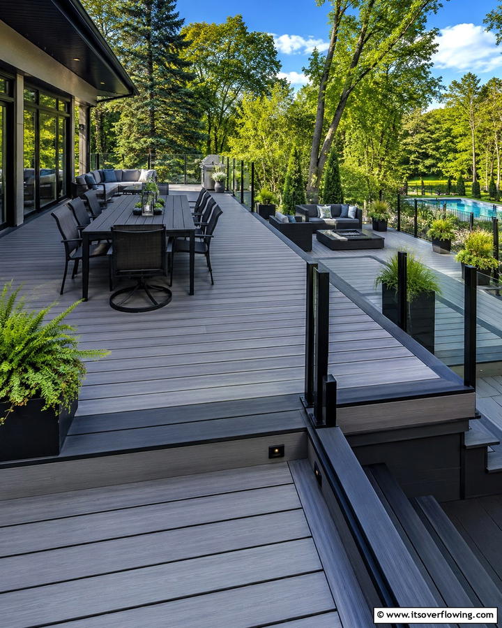 Composite Decks for Low Maintenance - 30 Large Deck Ideas for Expansive Outdoor Living Spaces