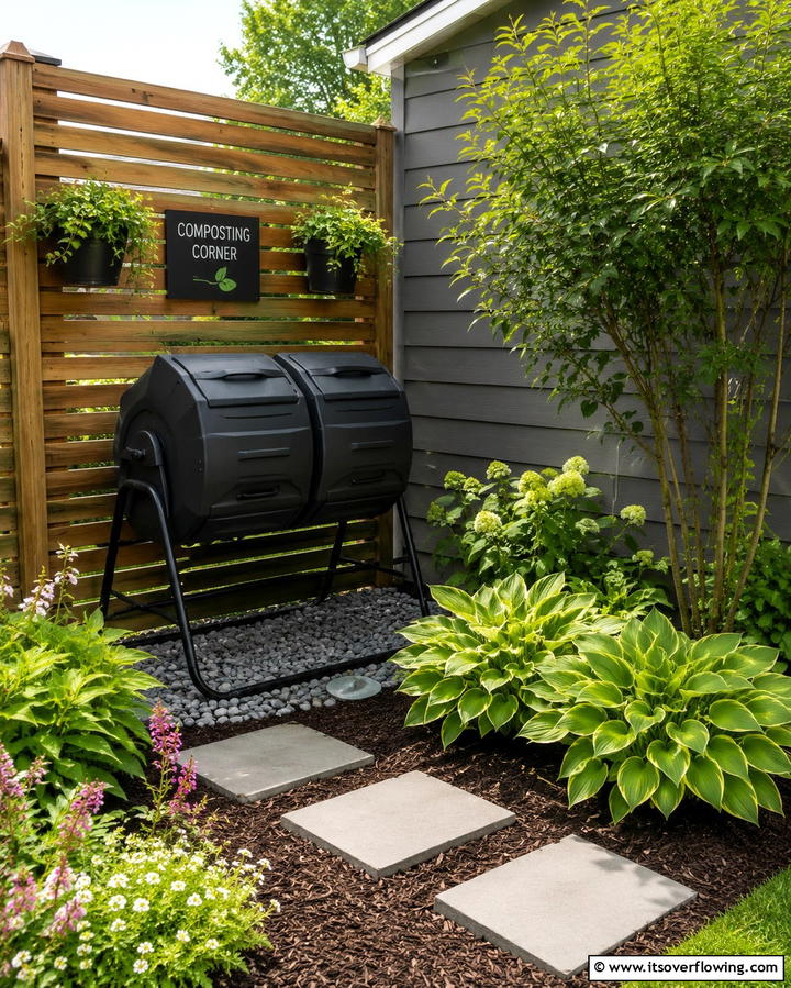 Composting Corner - 25 Urban Garden Ideas for Small Spaces