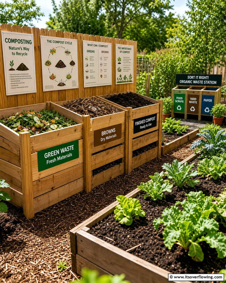 Composting Corner - 20 Inspiring School Garden Ideas to Engage and Educate