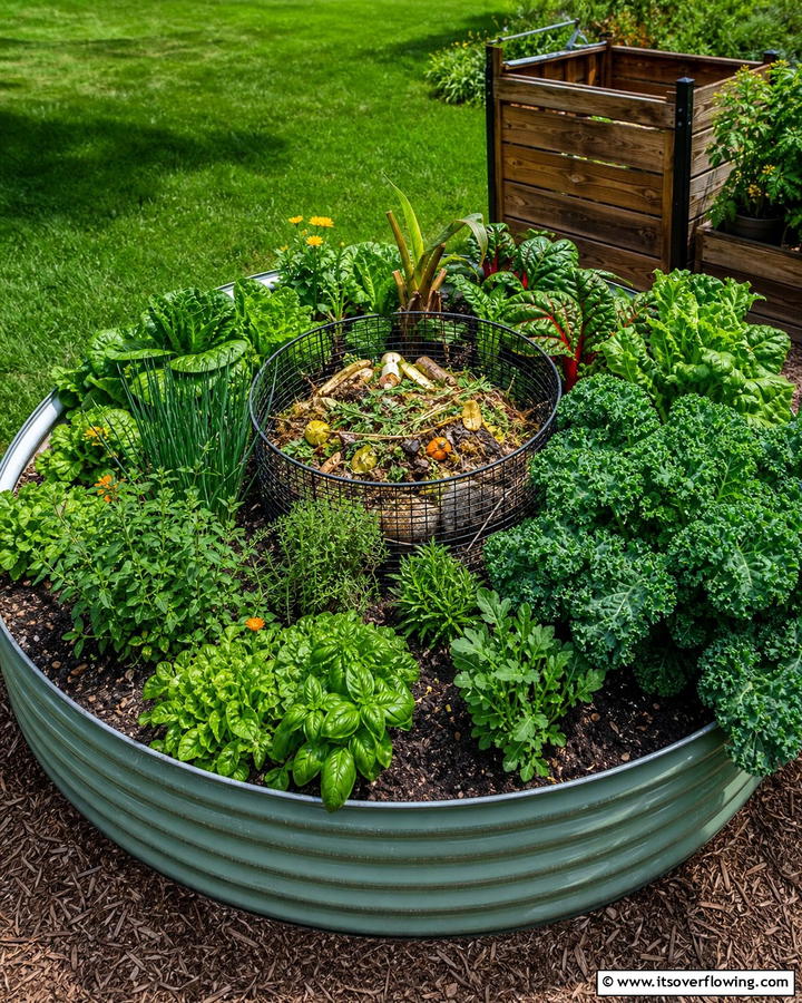 Composting Round Garden Bed - 20 Round Garden Bed Ideas for Unique Landscapes