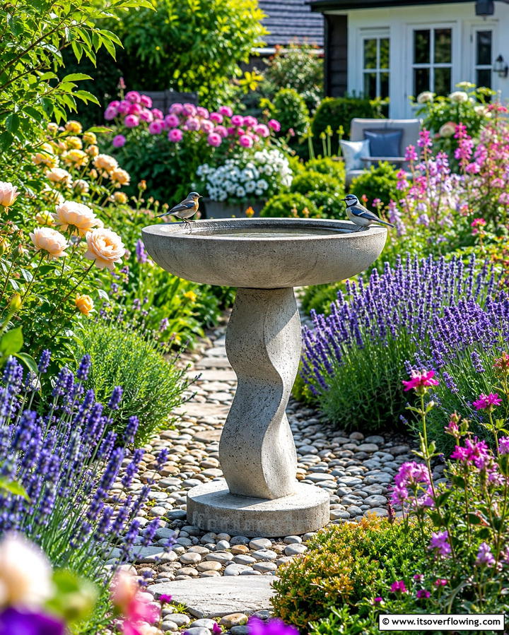 Concrete Birdbaths - 25 Concrete Garden Ideas for a Modern Outdoor Space