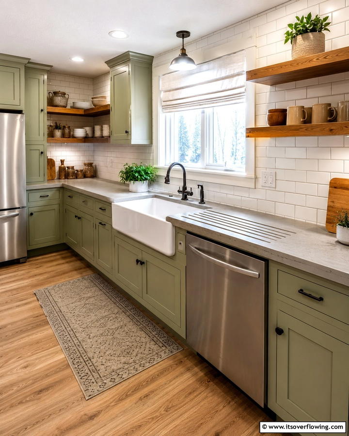 Concrete Countertops with Built In Drain Boards - 25 Concrete Countertop Ideas for a Durable and Stylish Kitchen