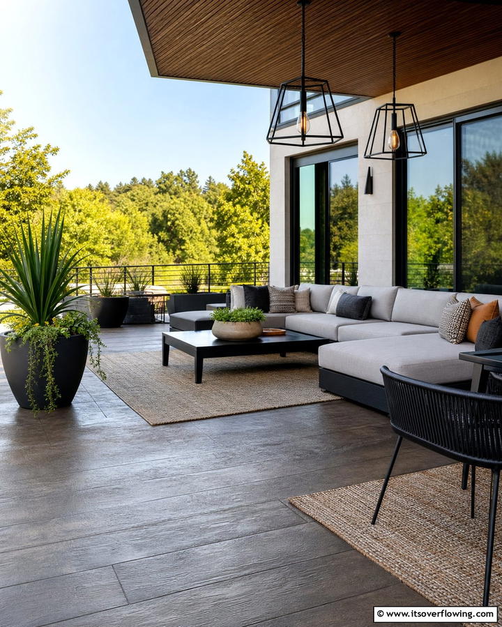 Concrete Decking - 25 Deck Flooring Ideas for a Beautiful Outdoor Space