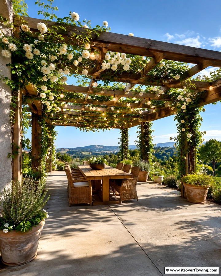 Concrete Decks with Pergolas - 25 Concrete Deck Ideas for a Modern and Durable Outdoor Space
