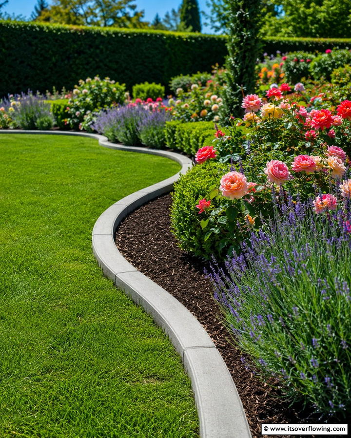 Concrete Edging - 25 Concrete Garden Ideas for a Modern Outdoor Space