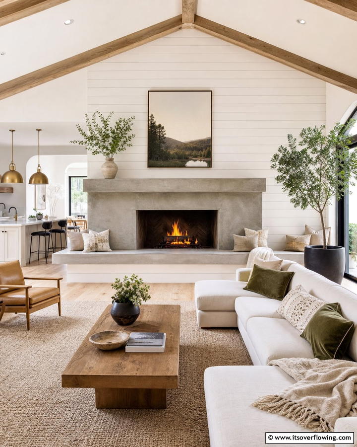 Concrete Fireplaces with Built In Seating - 20 Modern Concrete Fireplace Ideas for Your Home