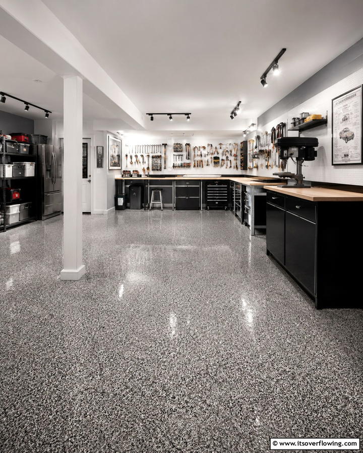 Concrete Floors with Epoxy Coating - 25 Concrete Basement Floor Ideas for a Modern Look