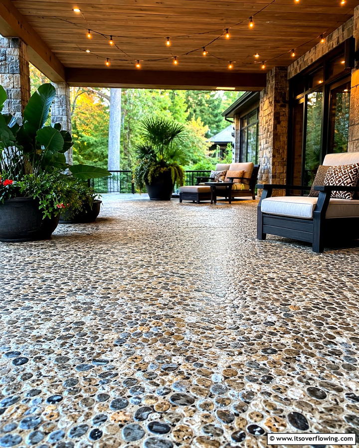 Concrete Floors with Exposed AggregateExact - 25 Innovative Concrete Floor Design Ideas for Homes
