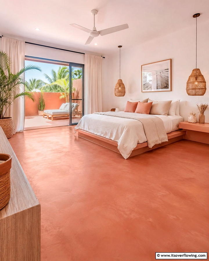 Concrete Floors with Integral Color - 25 Innovative Concrete Floor Design Ideas for Homes