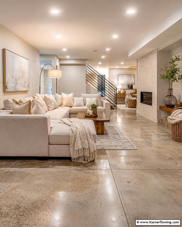 Concrete Floors with Radiant Heating - 25 Concrete Basement Floor Ideas for a Modern Look