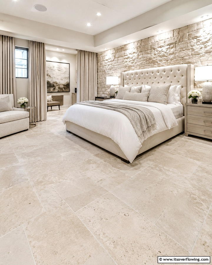 Concrete Floors with a Natural Stone Overlay - 25 Concrete Basement Floor Ideas for a Modern Look