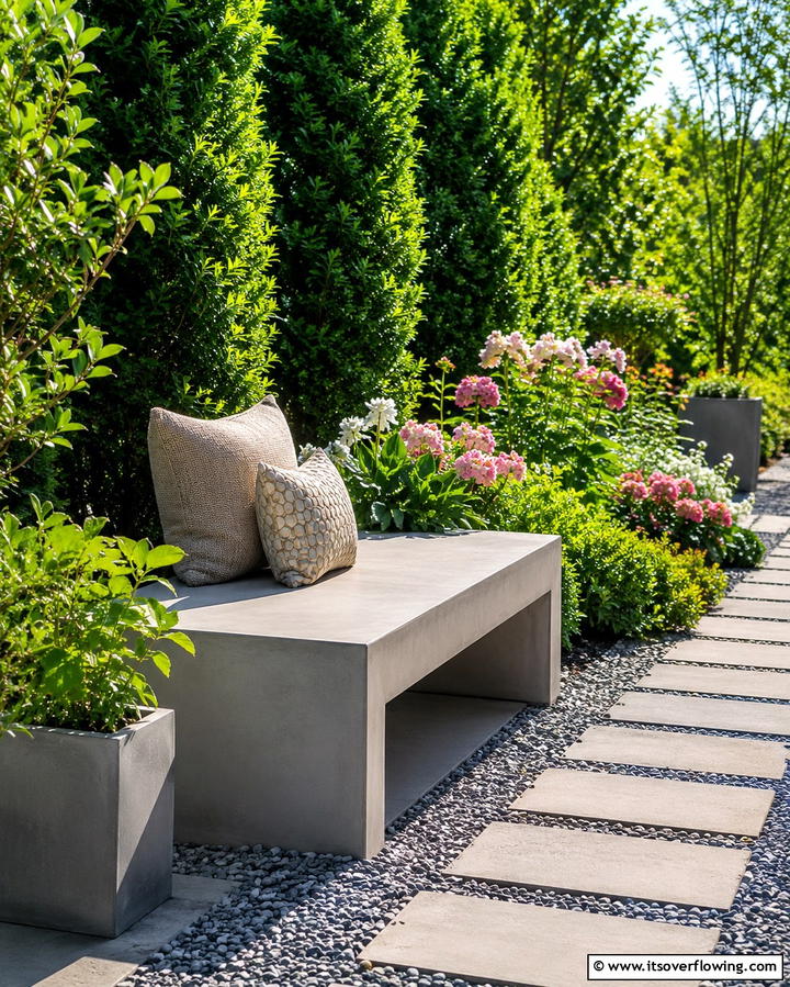 Concrete Garden BenchesExact - 25 Concrete Garden Ideas for a Modern Outdoor Space