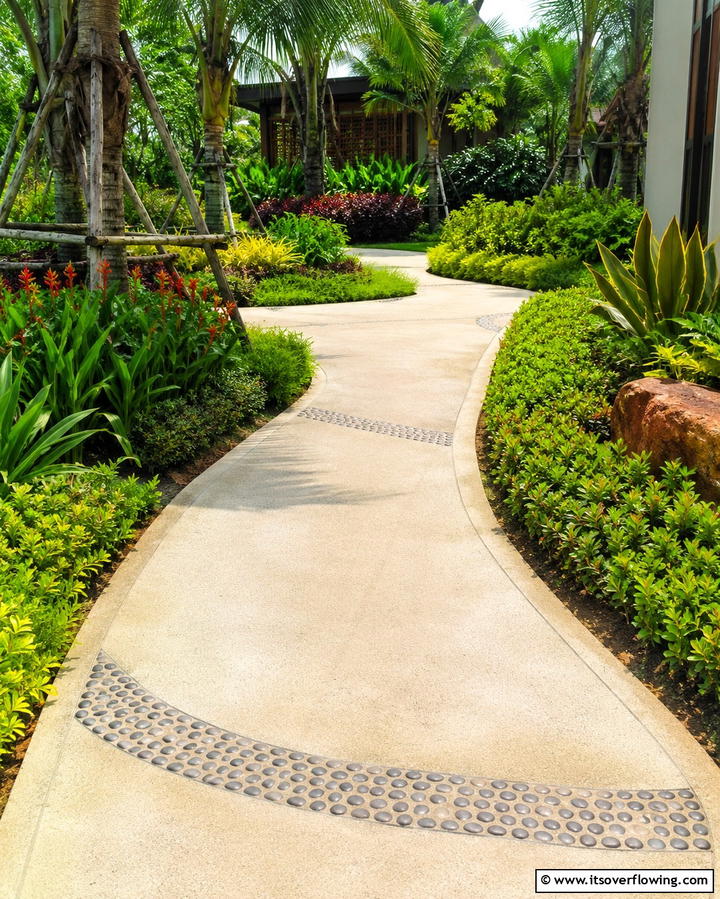 Concrete Garden Pathways - 25 Concrete Garden Ideas for a Modern Outdoor Space