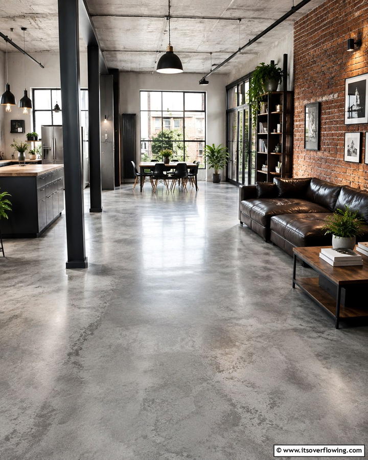 Concrete Look Epoxy Floors - 25 Epoxy Floor Designs for Modern and Durable Homes