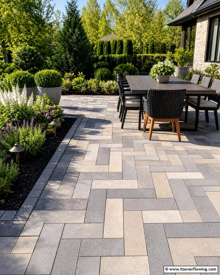 Concrete Pavers for Easy Installation - 25 Concrete Patio Ideas on a Budget for Affordable Style