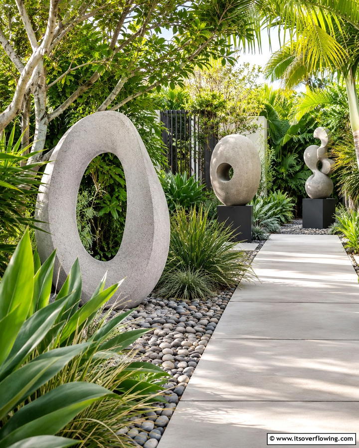 Concrete Sculptures - 25 Concrete Garden Ideas for a Modern Outdoor Space