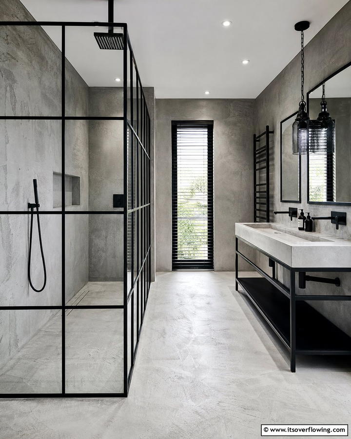 Concrete Shower WallsOne - 25 Shower Wall Ideas to Elevate Your Bathroom Design