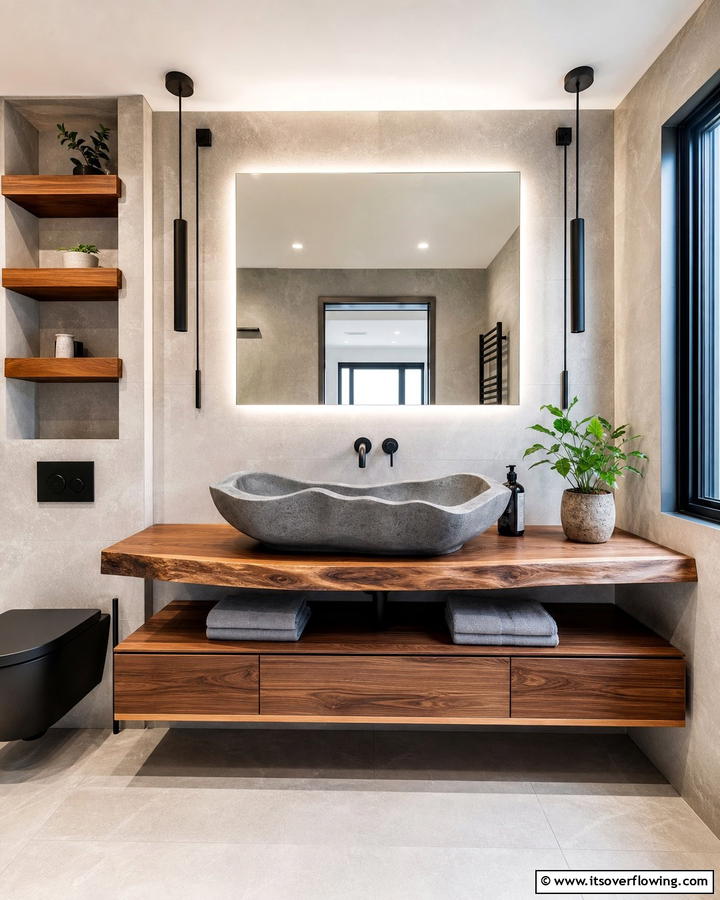 Concrete Sinks for a Statement Design - 20 Concrete Bathroom Ideas for a Sleek and Modern Design