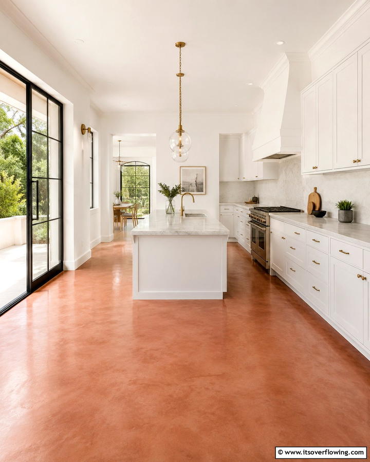 Concrete with Contemporary Minimalism - 30 Industrial Chic Concrete Floor Kitchen Design Concepts