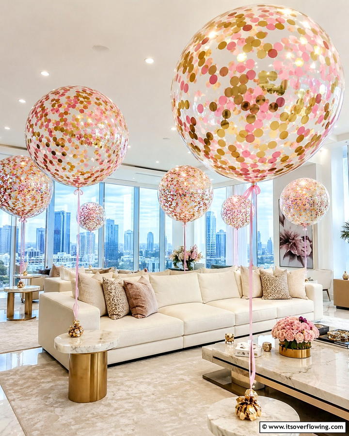 Confetti Balloons - 25 Party Decoration Ideas for Memorable Celebrations