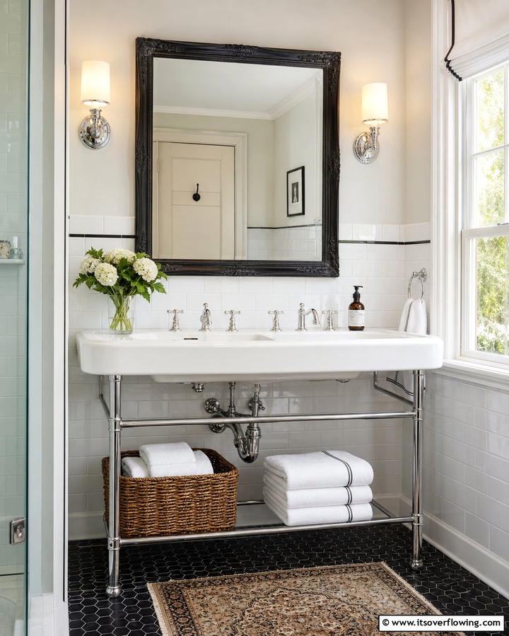 Console Sinks for a Touch of Sophistication - 25 Bathroom Sink Ideas for Style and Functionality