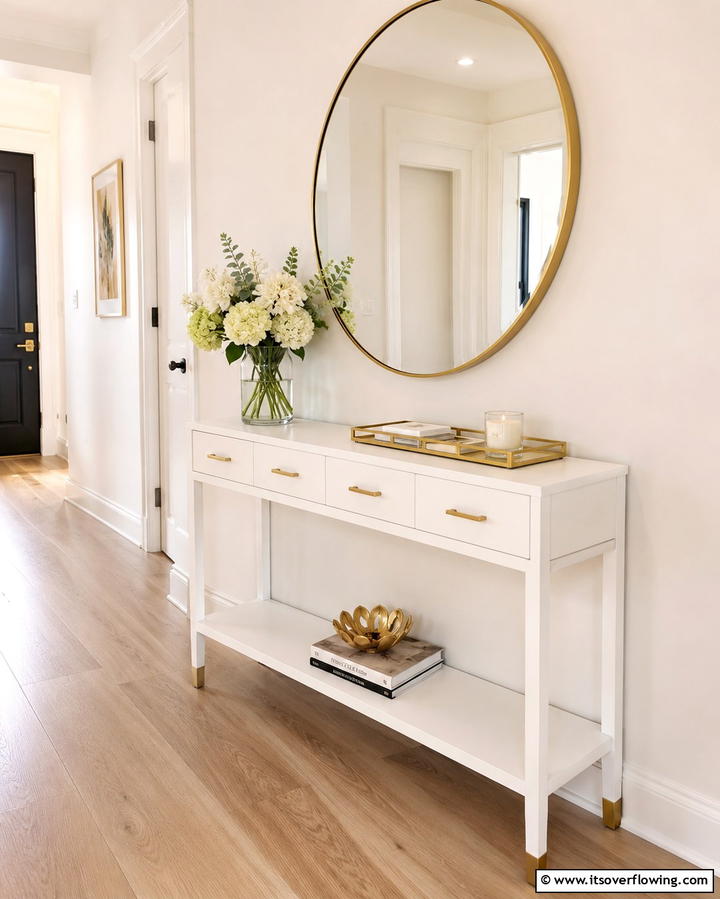 Console Tables with Drawers - 25 Entryway Storage Ideas for Organized Homes