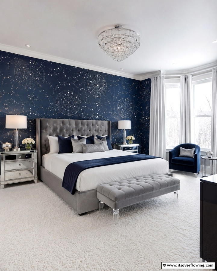 Constellation Wallpaper - 25 Space-Themed Room Ideas for Kids and Adults
