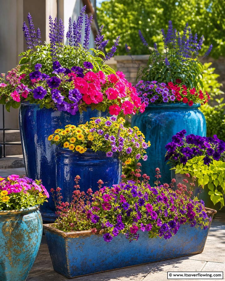 Container Flower Gardens - 25 Flower Garden Ideas to Brighten Your Outdoor Space