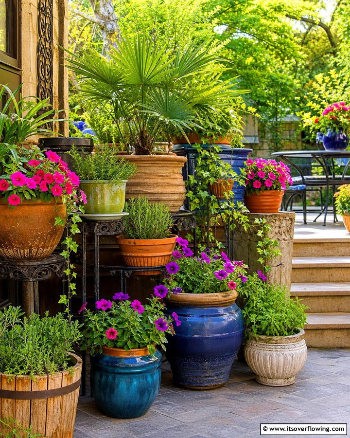 Container Garden Display - 30 Garden Layout Ideas- Strategic Planting & Design Tips